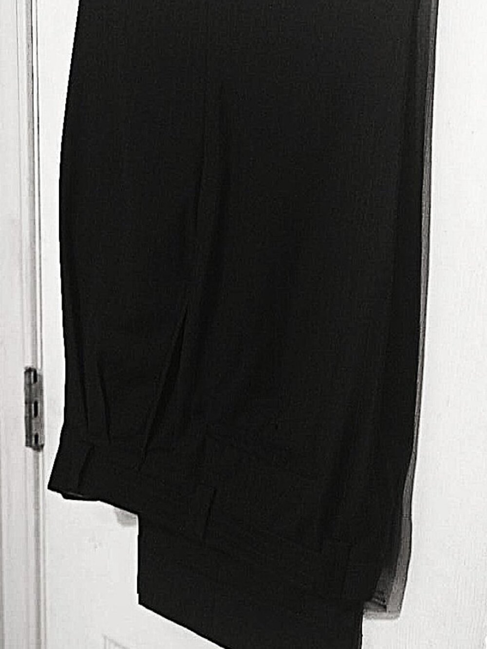 Men Charcoal Pinstripe Dress Pants  35W